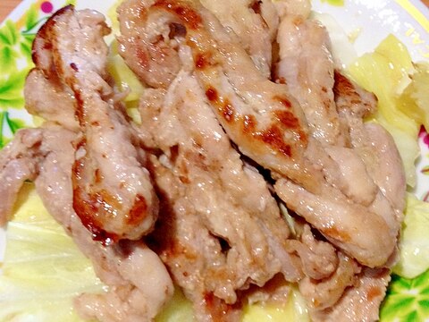 シャキシャキせせりの塩麹漬焼き